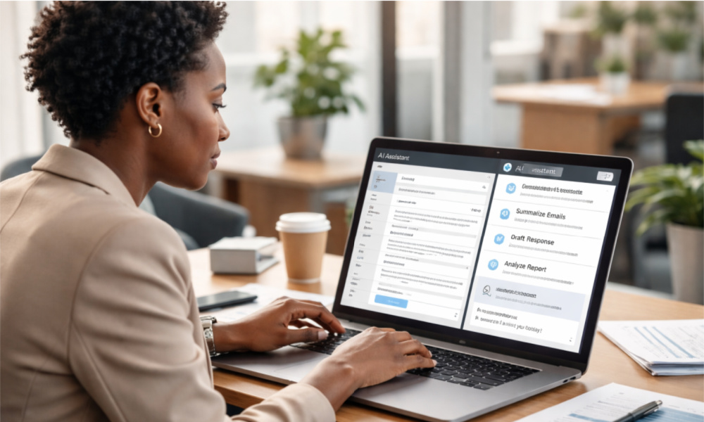 Professional Managing emails with ai assistance