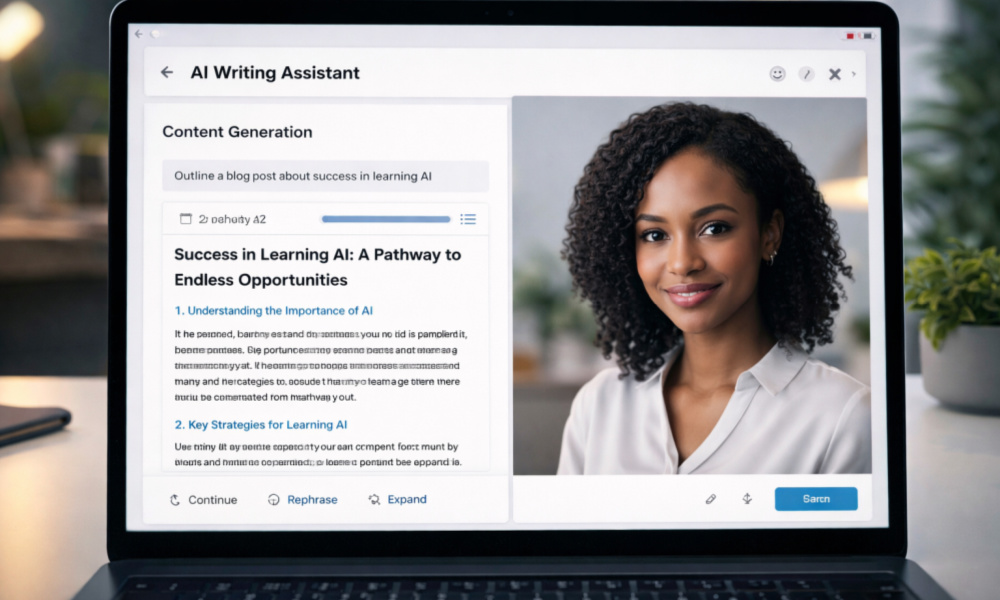 AI text and writing assistance